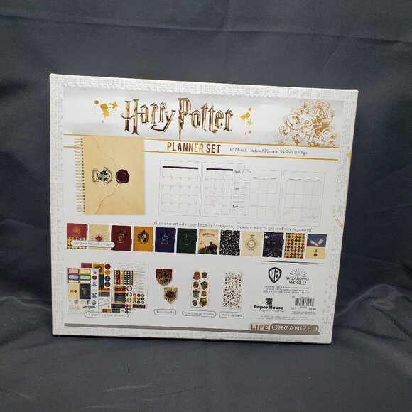 Paper House Productions Harry Potter Hogwarts Letter 12 Month Undated Planner - Picture 4 of 6